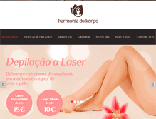 Tablet Screenshot of harmoniadokorpo.com